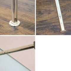 ≪U1211ジ≫ Cassina/カッシーナ SILVER TWIG/シルバートゥイッグ センターテーブル ガラス天板/スチール脚 家具/インテリア ローテーブルの画像