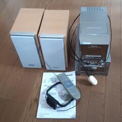 中古　Panasonic　2002年ミニコンポ　ジャンク　cd不可