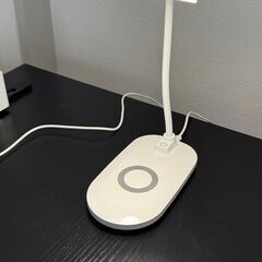 デスクライト ワイヤレス充電 ledライト 電気スタンド USB給電サポートの画像
