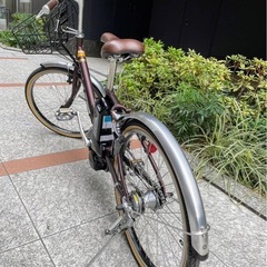 ヤマハ 電動アシスト自転車 PAS CITY-V バーガンディ 24インチの画像