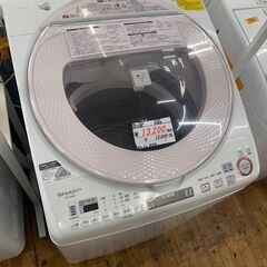リサイクルショップどりーむ鹿大前店　No1025 縦型洗濯乾燥機　洗濯８ｋｇ　乾燥４．５ｋｇ　SHARP　2016年製　動作確認Ok♪　の画像