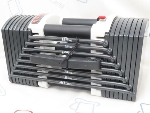 ♪FIELDOOR/フィールドア 可変ダンベル 40.5kg×2 ブロックダンベル♪