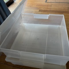 プラスチック　収納ケースの画像