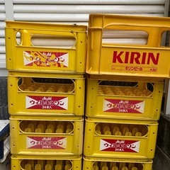 ウィルキンソン　キリン　瓶ケース　コンテナ計8個　　