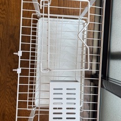 白ラック　水切りラック　新品未使用！の画像