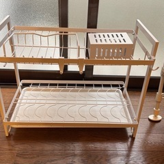 白ラック　水切りラック　新品未使用！