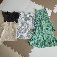 女の子 90 まとめ 半袖 ワンピース
