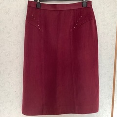 昭和レトロ　ECHO タイトスカート　ワインレッドカラー L