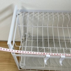 白ラック　水切りラック　新品未使用！の画像