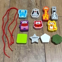 ジャドール　 動物 　紐通し