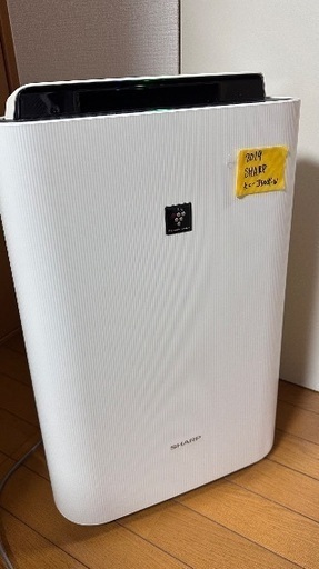 ⬜️加湿空気清浄機 番号24  SHARP 2019年製【花粉 パワフル吸塵】大阪府内配達無料 保管場所での引取りは値引きします