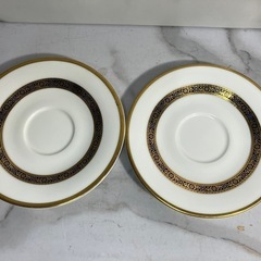 ☆値下げ☆A 2503-497 ロイヤルドルトン カップ&ソーサー2客 バラ売り不可 キズ 汚れ 色はげありの画像