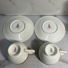 ☆値下げ☆A 2503-497 ロイヤルドルトン カップ&ソーサー2客 バラ売り不可 キズ 汚れ 色はげありの画像