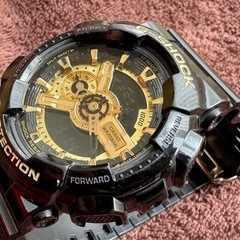 CASIO G-SHOCK 腕時計 GA-110GBブラック/ゴールドの画像