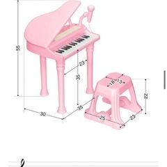 キッズグランドピアノ白
の画像