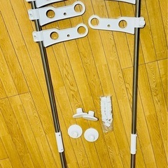 【美品】洗濯物干し３段（突っ張りタイプ）10ヶ月使用　※物干し竿無し