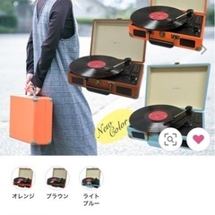 トランク型レコードプレーヤーの画像