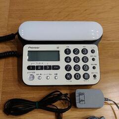 電話機 Pioneer TF-SD15S-PW 電話機 固定電話...