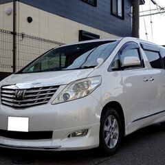 車検満タン 4WD アルファード 350G Lパッケージ レーダークルーズ HDDナビ フルセグTV Bluetooth フリップダウンモニター バックモニター 両側パワスラ パワーバックドア スマートキー ダブルサンルーフ 本革シート シートヒーター フルエアロ HID ETC の画像