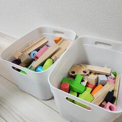 積み木　ボール転がし