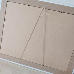 ホワイト アートフレーム 額縁 白の画像
