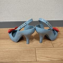 Vivienne Westwood ハートブルーサンダルの画像