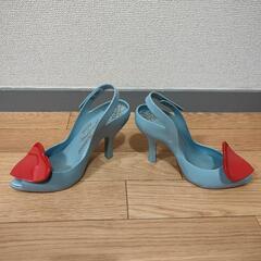 Vivienne Westwood ハートブルーサンダルの画像