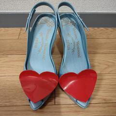 Vivienne Westwood ハートブルーサンダルの画像