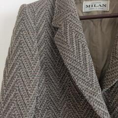 予約者あり　美品 MILAN TOKYO　ミラン　ウールジャケット　ブレザー　チェック柄の画像