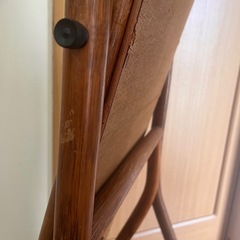 ラタンの姿見鏡、ミラーの画像