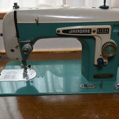 足踏みミシン　JANOMEミシン　昭和レトロ　美品の画像