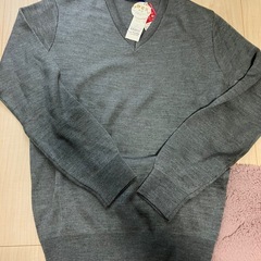 PRESTIGE STYLE グレー Vネックセーター L 新品