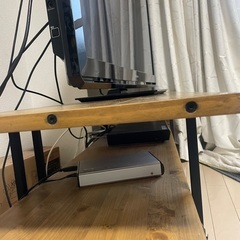 テレビボード(テレビ台) 木目と鉄(黒)のデザインでオシャレです！の画像