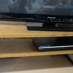 テレビボード(テレビ台) 木目と鉄(黒)のデザインでオシャレです！