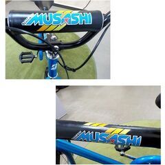 希少 長期保管品 仮組み立て品 BRIDGESTONE 自転車 CHAMPION MUSASHI 20インチ 青×黒 BMX デッドストック 札幌市 豊平区 西岡の画像