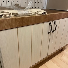 食器棚　一人暮らし　カントリー　フレンチ　白の画像