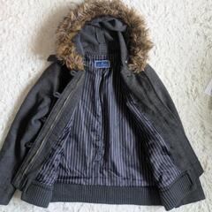 the emporium フード付きコート　モッズコート　グレーの画像