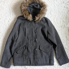 the emporium フード付きコート　モッズコート　グレーの画像