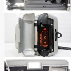 konica コンパクト　フィルムカメラ　BIG mini F 35mm　F2.8　ビッグミニ F シルバー　ケース付き　コニカ　現状渡しの画像