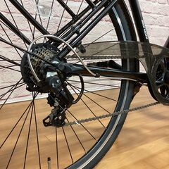 【大人用/展示車】新車整備済 シティ自転車 丸石 アーバニティAL 700cクロスバイク風  黒色<自転車のオオムラ 静岡店>の画像