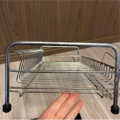 水切りラック 水切りトレー 食器置き シンク上 シンクサイド 1人暮らし 2人暮らしの画像