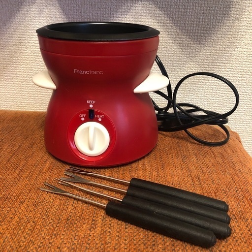 【キャンセルの為！！再募集！！！】 Francfranc フランフラン チーズチョコフォンデュ レッド 箱無し 低温