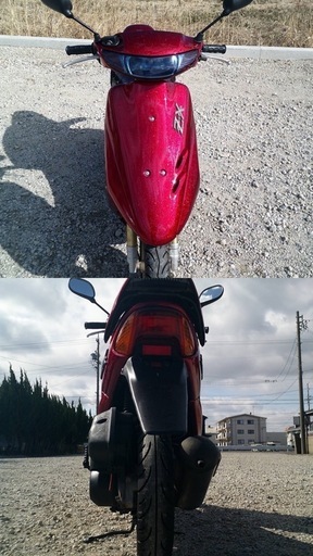 ホンダ ライブディオ ZX AF35 キャンディーレッド ラメ フレーク 美車