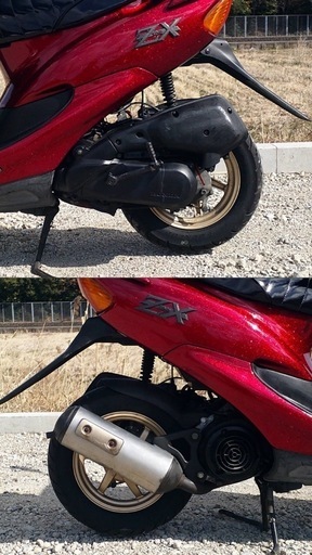 ホンダ ライブディオ ZX AF35 キャンディーレッド ラメ フレーク 美車