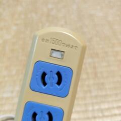 🔌磁石付き延長コード6口　長さは3メートル　ロック機能付きの画像