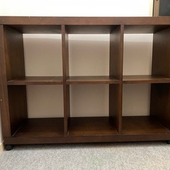 木製シェルフ　キャスター付の画像
