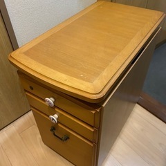 【3/21まで】学習机　収納ワゴンのみ(鍵なし)