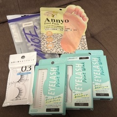 【まとめ】ネイルチップ・つけまつ毛・足裏角質パック