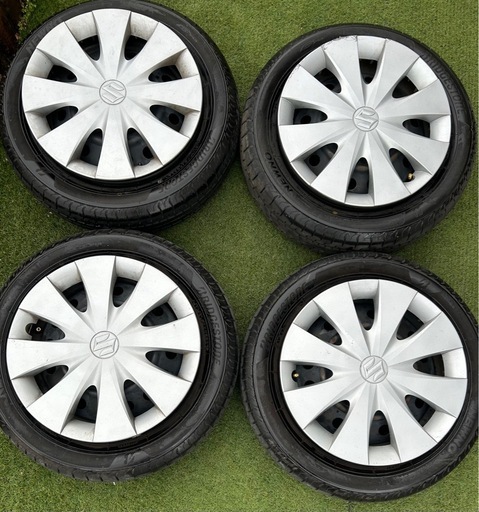 3月30日　お取引終了　8部山以上！　23&24年製　ブリジストン最新モデル155 65 r14　純正ホイール 4本セット