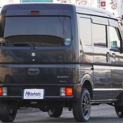 H.27(2015)年 スズキ エブリイ PC ハイルーフ 4cmリフトアップ・車検対応・新品アルミ ブラック☆2年車検付き・整備渡☆の画像